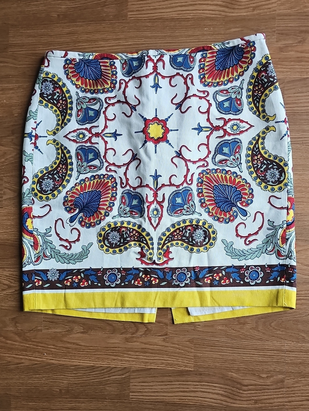 Tommy Hilfiger Preppy Paisley Print Pencil Skirt Women's Size 14